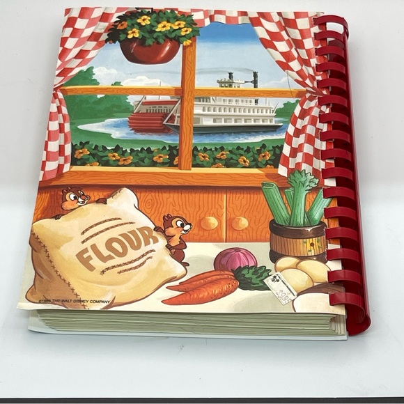 Vintage 1986 Disney Cooking With Mickey Spiral Cookbook Walt Disney World - Picture 2 of 8